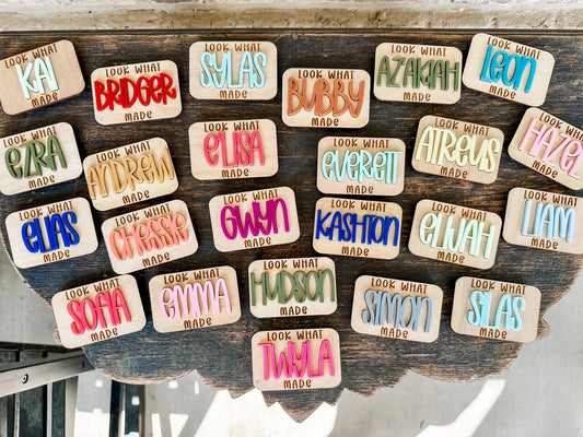 Personalized Look What I Made Magnet