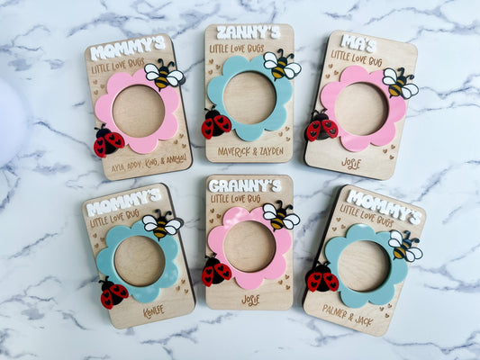 Personalized Love Bugs Magnetic Picture Frame