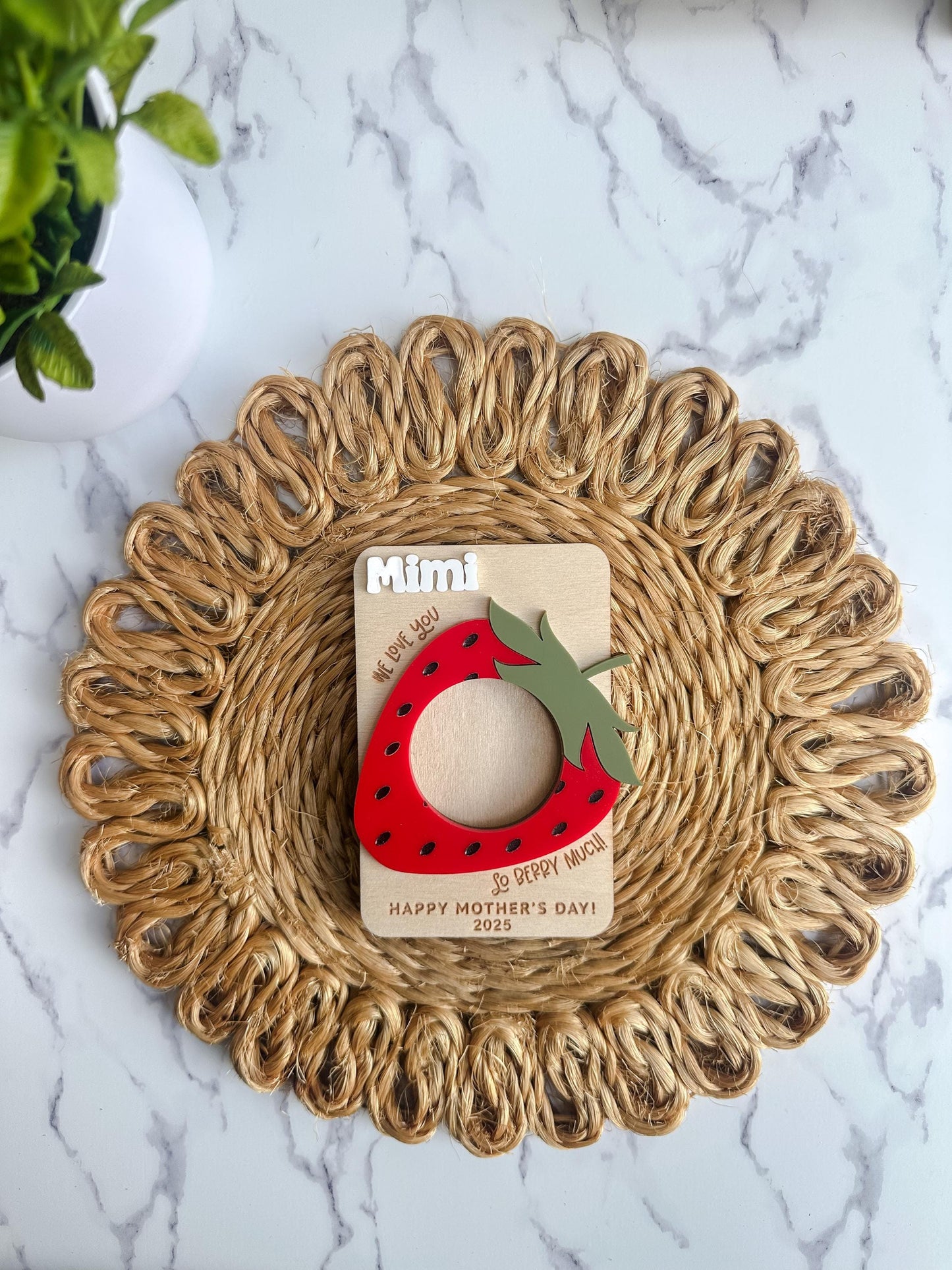Strawberry Themed Magnetic Picture Frame