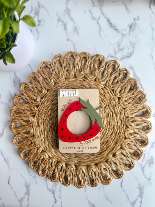 Strawberry Themed Magnetic Picture Frame
