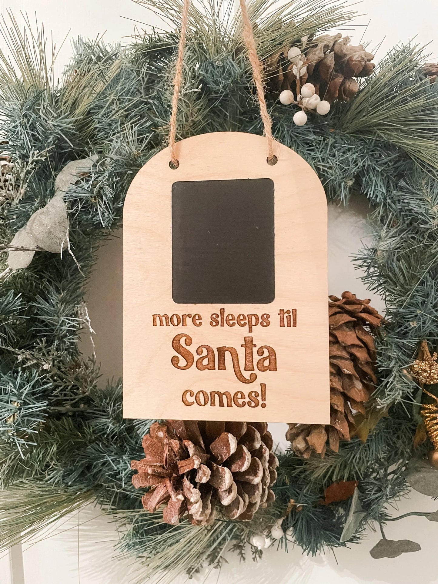 Christmas Countdown Chalkboard Sign