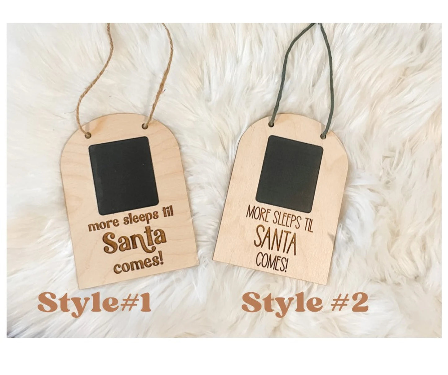 Christmas Countdown Chalkboard Sign