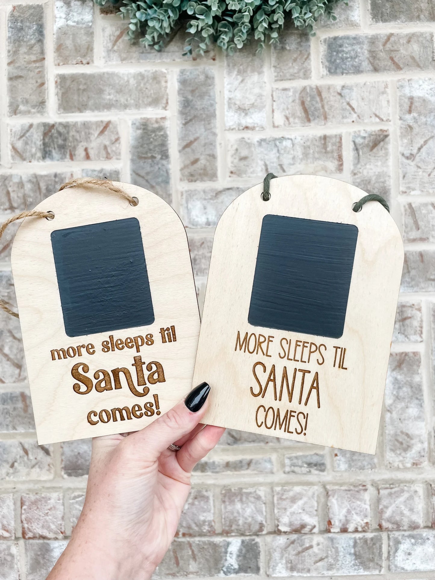 Christmas Countdown Chalkboard Sign